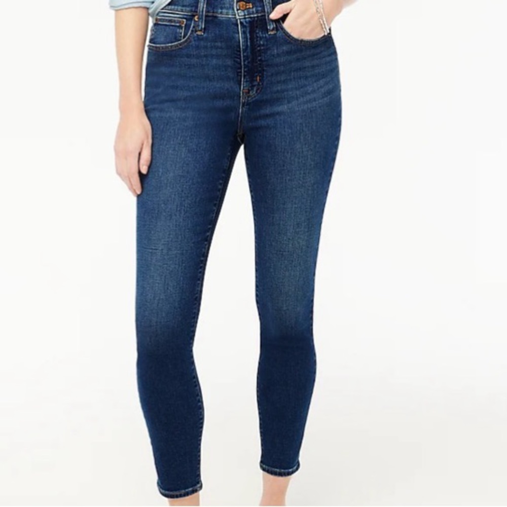 J. Crew 9" High Rise Toothpick Skinny Jeans, size 32"